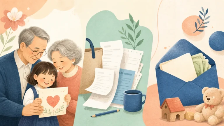 조부모가 손주 돌봄을 맡기 시작할 때, 감사·실비·용돈을 한 장에 구분하는 법